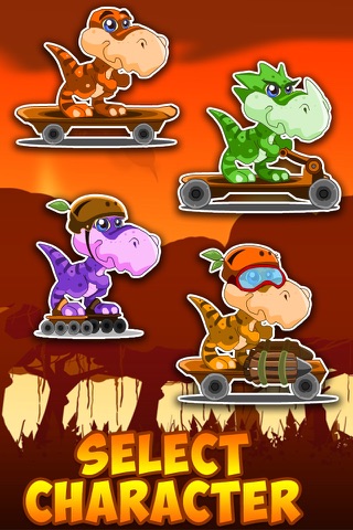 Jurassic Dark - Cute Dinosaur Dash on a Surfer Skateboard screenshot 2