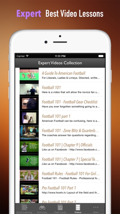 American Football 101: Quick Learning Reference with Video Lessons and Glossary screenshot-4