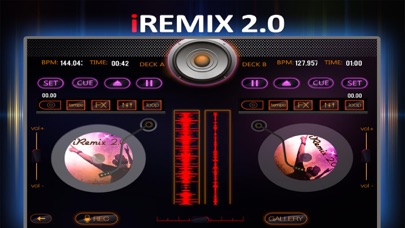 Screenshot #1 pour iRemix 2.0 Pro - Portable DJ Music Mixer Remix Tool