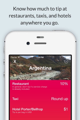 KnowTip - How Much to Tip at Restaurants, Hotels, and Taxis Worldwide screenshot 2