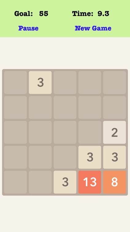 Number Merge Fibonacci 5X5 - Playing The Piano And Sliding Number Block