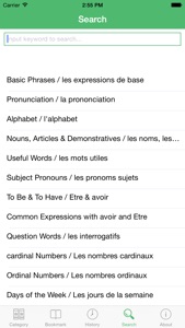 French Tutorial: Basic Phrases, Vocabulary and Grammar with Pronunciation screenshot #4 for iPhone