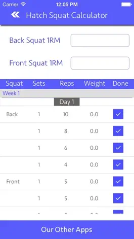 Game screenshot Hatch Squat Calculator hack