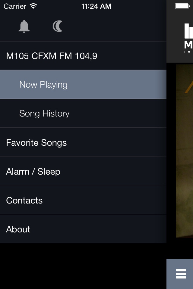 M105 CFXM FM 104.9 screenshot 2