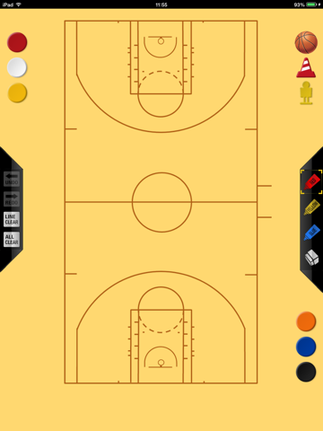 Basketball strategy board free version app screenshot 2