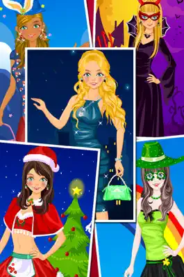 Game screenshot Holiday Dress Up Games - Christmas, Halloween, Easter, New Year and St. Patrick's Day mod apk