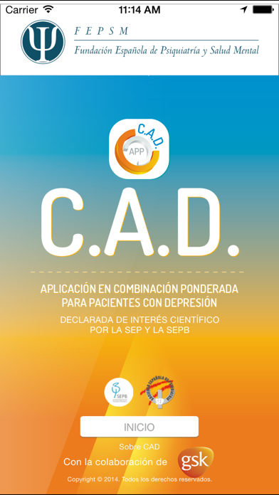 Screenshot #1 pour CAD - Combinaciones de Antidepresivos