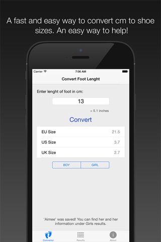 Centimeters to ShoeSize Converter screenshot 3
