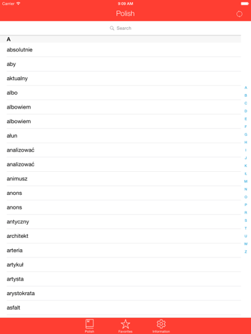 Screenshot #4 pour Polish-Uzbek Free Dictionary
