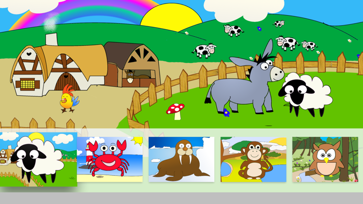 Screenshot #1 pour Bébé découvre les animaux sur la télévision