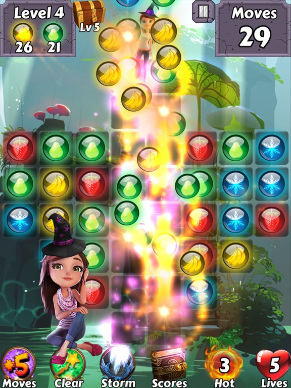 Bubble Girl Soda Witch - Pop the yummy gem candy and easy shooter puzzle iPad screenshot 3 - Games app