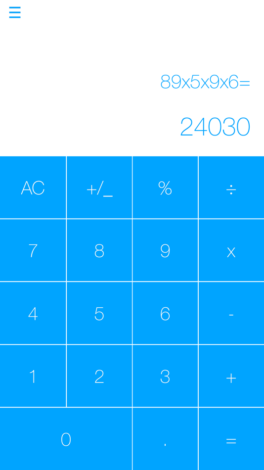 #1. Calculator :) (iOS) By: Vyasa