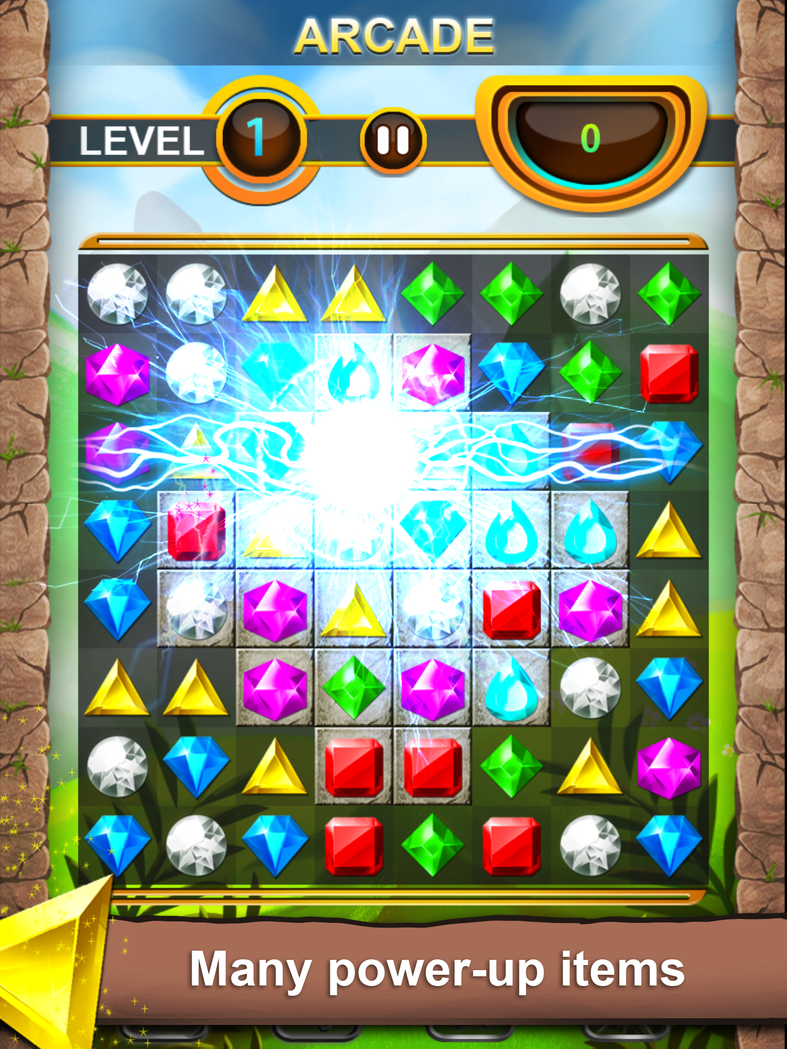 Jewels Quest - Classic Match-3 Puzzle Game screenshot 8