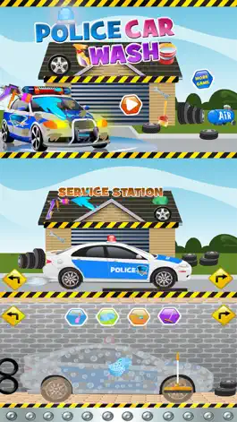 Game screenshot Police Car Wash Salon Cleaning & Washing Simulator apk