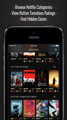 Discover Premium : for Netflix Unlimited with Rotten Tomatoes Ratings and Queue Proのおすすめ画像1