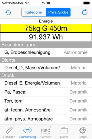 Units&Formulas screenshot 3