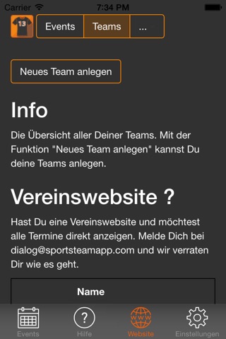 SportsTeamApp screenshot 4