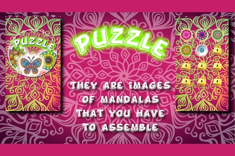 Mandalas Puzzles Slide screenshot 2