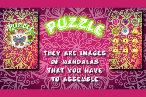 Mandalas Puzzles Slide screenshot 2