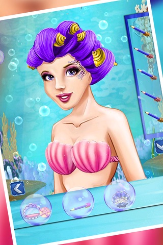 mermaid princess makeover - girls games screenshot 4