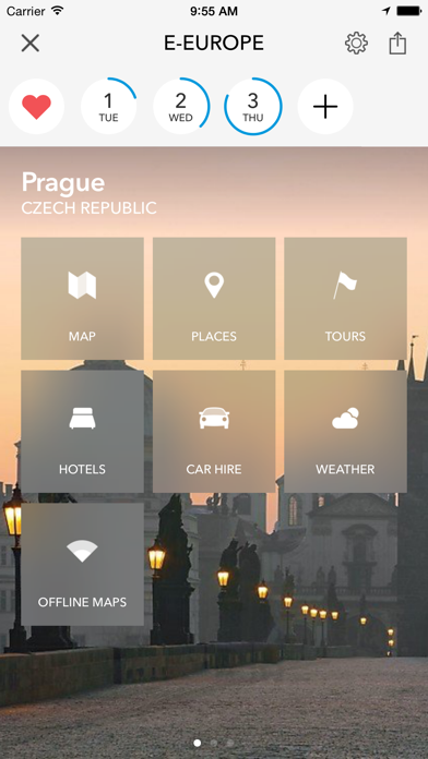 Trip Planner, Travel Guide & Offline City Map for Czech Republic, Slovakia, Poland, Hungary, Russia and Romaniaのおすすめ画像1