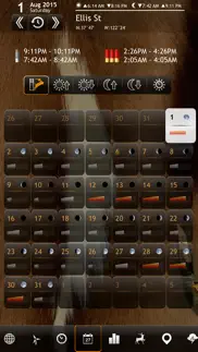 solunar calendar - best hunting times and feeding iphone screenshot 2