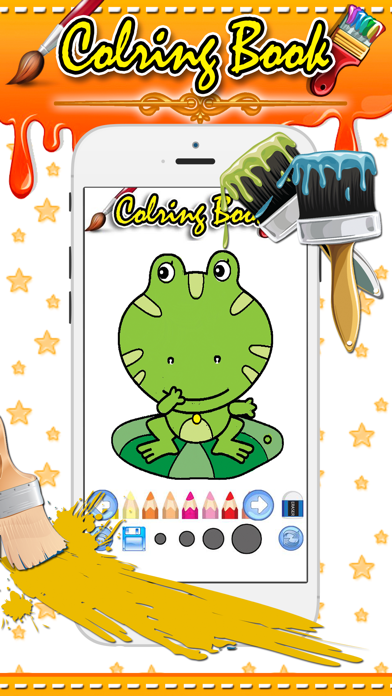 art book & coloring page for kids iPhone screenshot