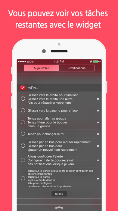 Screenshot #2 pour toDo+ free (tâches & rappels, check list)