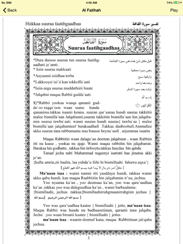 Quran Oromo iPad screenshot 1 - Education app