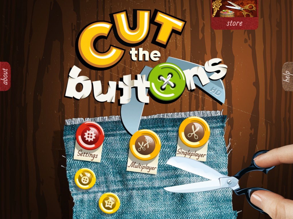 Screenshot do app Cut the Buttons HD