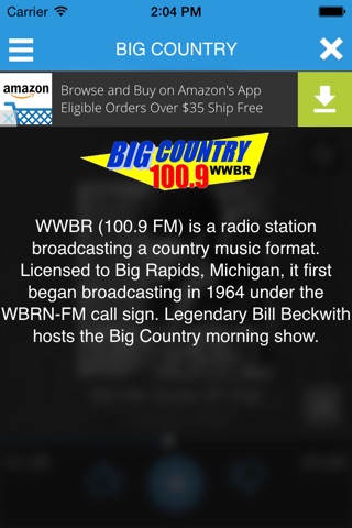 Big Country 100.9 Big Rapids, screenshot 3