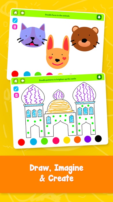 Doodle Fun - Draw & Play Paint Scribble Sketch & Color Creative Adventure Game for Kids Boys and Girls Explorers: Preschool Kindergarten Grade 1 2 3 and 4 Screenshot 3