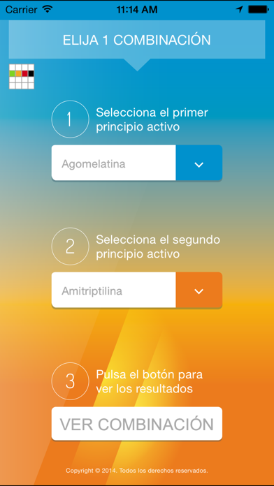 Screenshot #2 pour CAD - Combinaciones de Antidepresivos