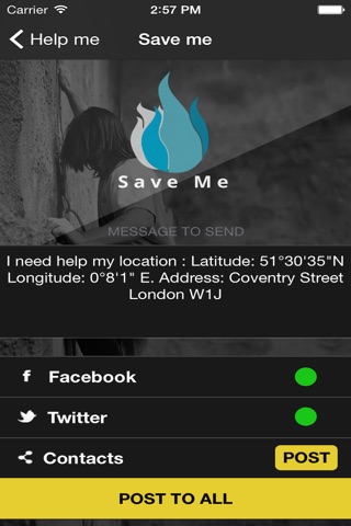 Save Me!!!! - The app to ask for help in any moment screenshot 3