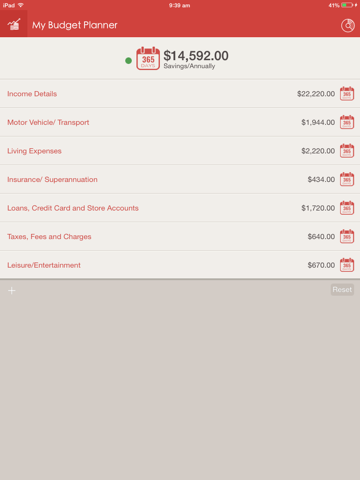 Screenshot #4 pour My Budget Planner