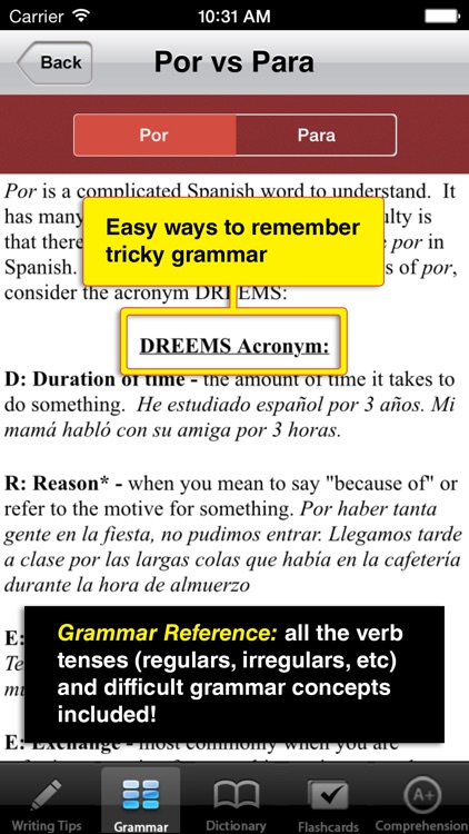 High School Spanish - Best Dictionary App for Learning Spanish & Studying Vocabulary