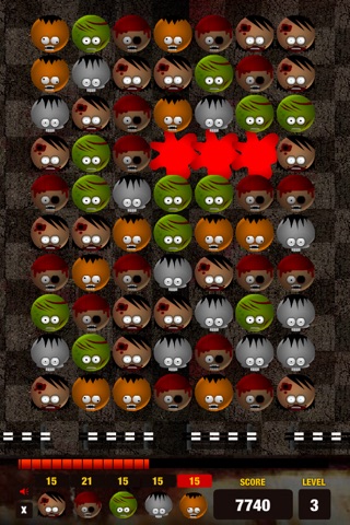 Zombies Match - Free Matching Puzzle Mania screenshot 2