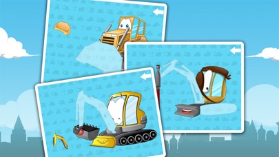 Big machines and trucks puzzles for young boys Screenshot