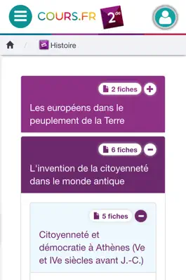 Game screenshot Cours.fr 2nde apk