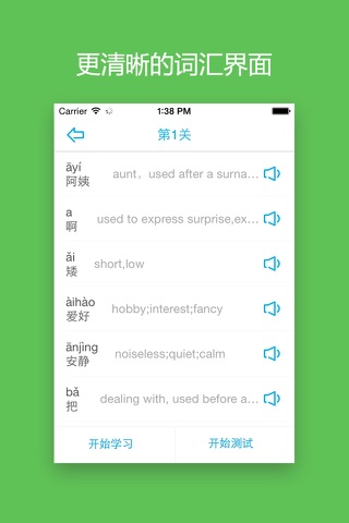 Learn Chinese/Mandarin-HSK Level 3 Words screenshot 2