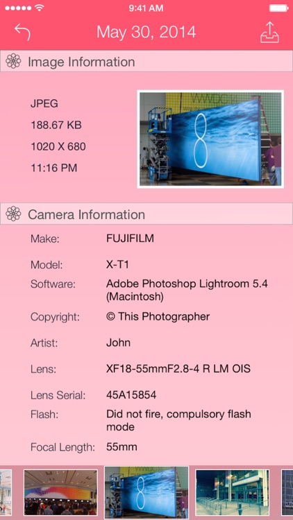 Photo Data by (Exiƒ Photos)