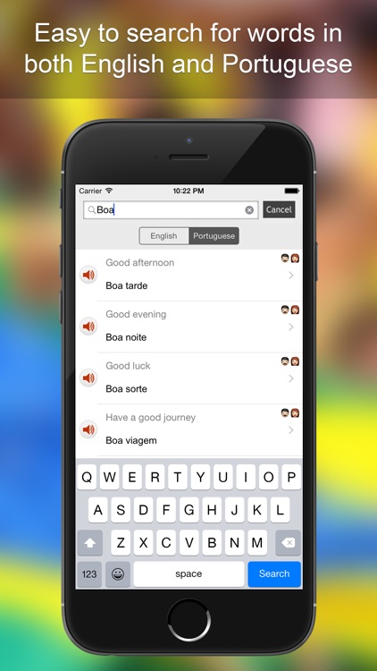 Portuguese Phrasebook - Learn Brazilian Portuguese Language With Simple Everyday Words And Phrases screenshot-3