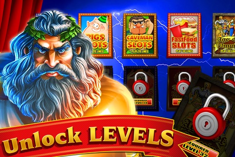 King of Olympus Titans Greek Zeus Slots of Vegas screenshot 2