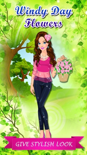 Windy Day Flowers: Dress Up. Girls fashi