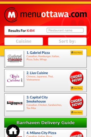 Menu - Order food online screenshot 2