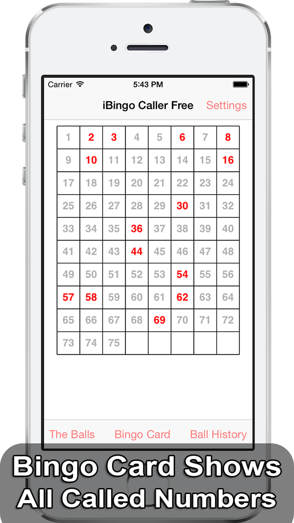 iBingo Caller - Play Bingo at Home with Friends! screenshot 4