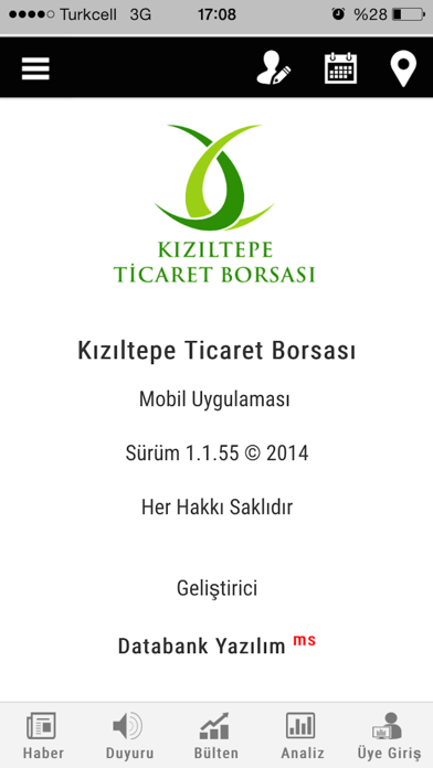Screenshot #1 pour Kızıltepe Ticaret Borsası