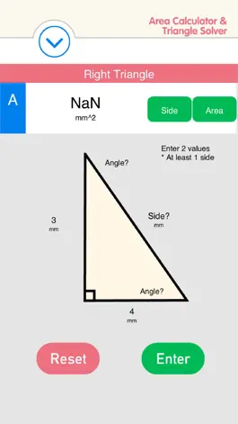 Game screenshot Area Calculator & Triangle Solver - Quadrilateral, Circle, Ellipse, Rectangle apk
