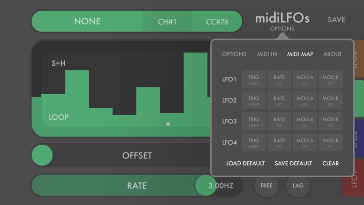 midiLFOs - midi modulation toy