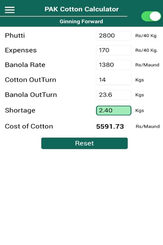 RP Cotton Calculator Pak screenshot 2
